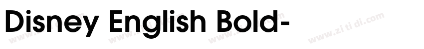 Disney English Bold字体转换 Disney English Bold字体转换